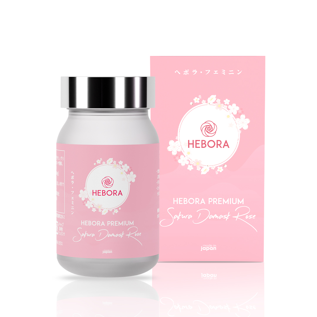 Viên uống hương tự thân Hebora Premium Sakura Damask Rose Nhật Bản